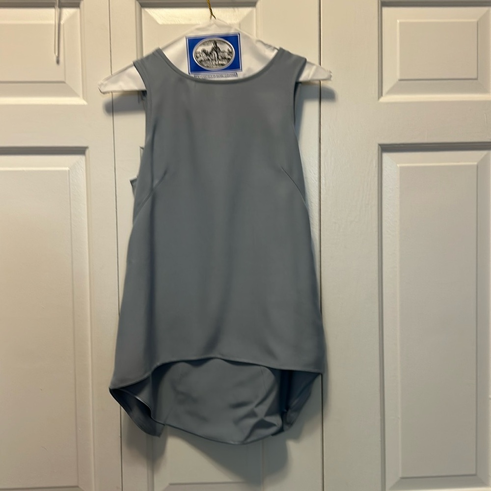 Rag and bone silk tank with illusion slit back